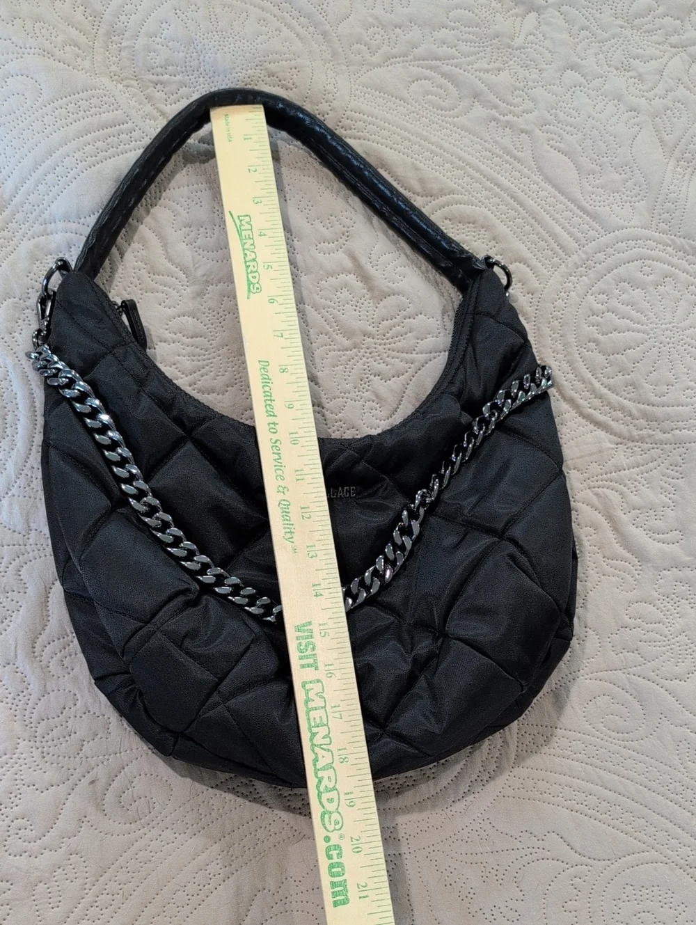 MZ Wallace Madision Shoulder Bag Black/Gunmetal